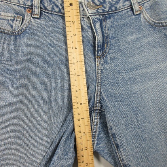 Garage Denim Low Rise Straight Leg Jeans Women 11 Blue Cotton Contemporary 626 - Picture 5 of 9